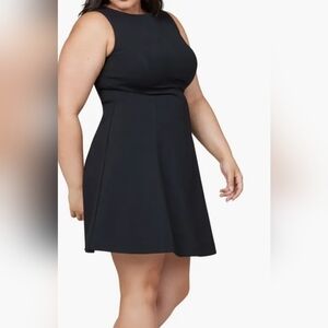 NWT Spanx Body Smoothing Perfect Fit and Flare Classic Black Dress‎